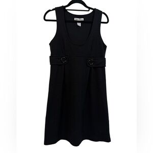 Urban Behavior Black Dress with Button Details